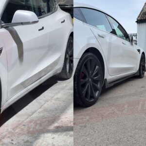 Tesla Model 3 2017-2021 body kit conversion front splitter skirts diffuser spoiler