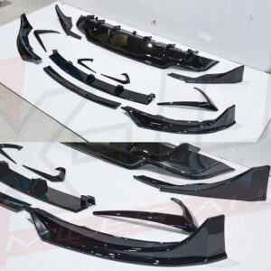 Tesla Model 3 2017-2021 body kit conversion front splitter skirts diffuser spoiler