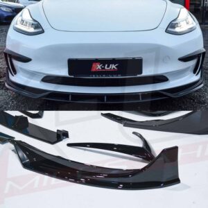 Tesla Model 3 2017-2021 body kit conversion front splitter skirts diffuser spoiler