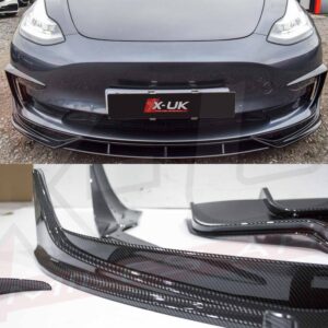 Tesla Model 3 2017-2021 body kit conversion front splitter skirts diffuser spoiler