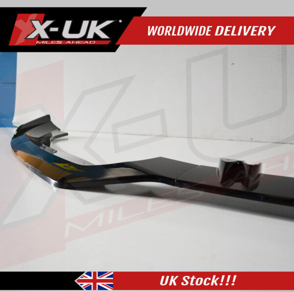 Audi RS7 2011-2014 3 piece ABS gloss black front lower splitter lip