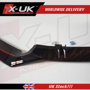 Audi RS7 2011-2014 3 piece ABS gloss black front lower splitter lip