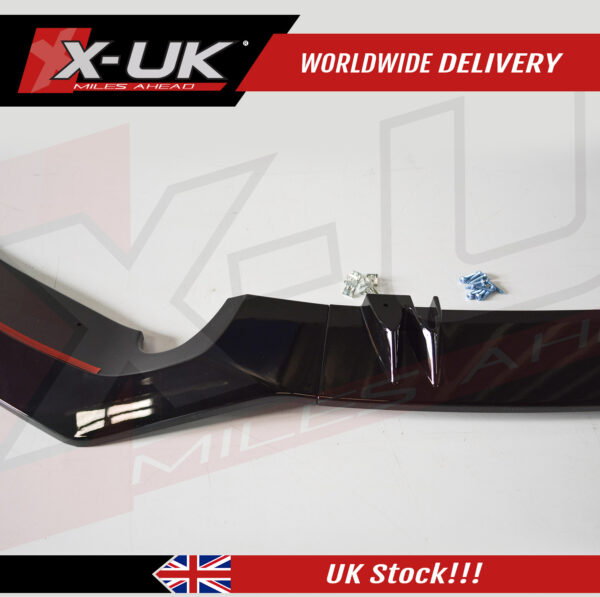 Audi RS7 2011-2014 3 piece ABS gloss black front lower splitter lip