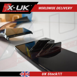 Audi RS7 2011-2014 3 piece ABS gloss black front lower splitter lip