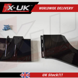 Audi RS7 2011-2014 3 piece ABS gloss black front lower splitter lip