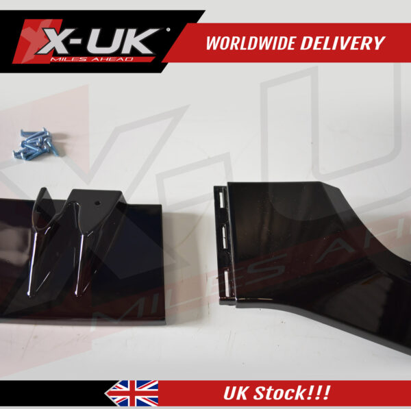 Audi RS7 2011-2014 3 piece ABS gloss black front lower splitter lip