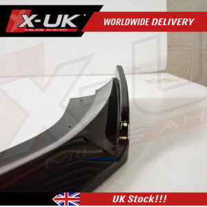 Audi RS7 2011-2014 3 piece ABS gloss black front lower splitter lip