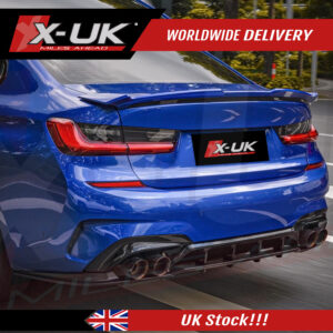 BMW 3 Series G20 2019-2020 rear diffuser skin two single pipes