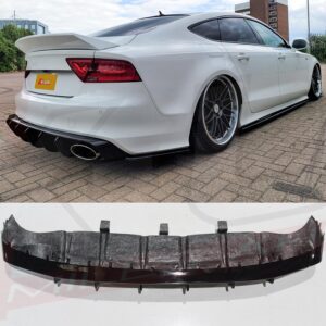 Audi A7 S-line S7 RS7 2011-2014 gloss black FRP X-UK 666 rear diffuser valance