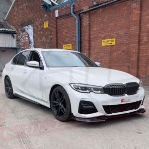 BMW 3 Series G20 G21 M Sport 2019-2020 M Performance style gloss black front splitter