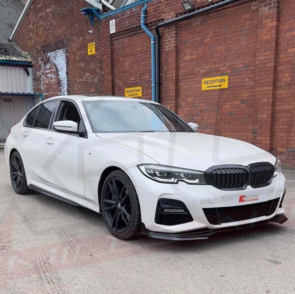 BMW 3 Series G20 G21 M Sport 2019-2020 M Performance style gloss black front splitter