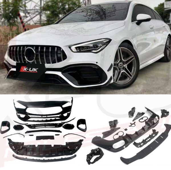 Mercedes X118 C118 CLA 45S style aero kit body kit front bumper rear diffuser