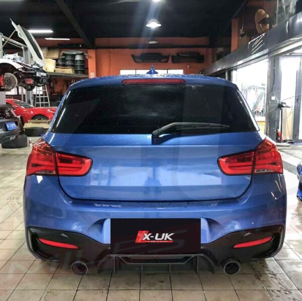 BMW 1 Series F20 2015-2017 LCI M Competition style rear diffuser valance