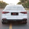 Audi A4 S4 2017-2019 B9 to RS4 style rear bumper body kit conversion