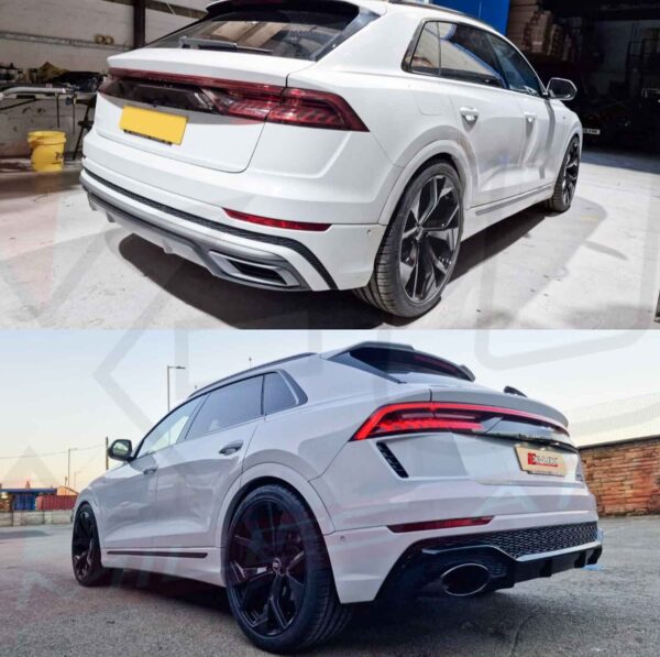 Audi Q8 2019-2022 to RSQ8 style body kit conversion front and rear bumper