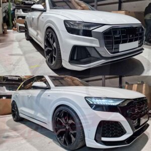 Audi Q8 2019-2022 to RSQ8 style body kit conversion front and rear bumper