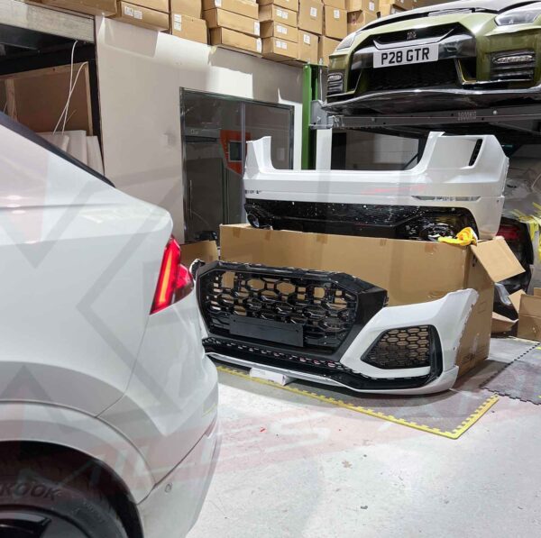 Audi Q8 2019-2022 to RSQ8 style body kit conversion front and rear bumper