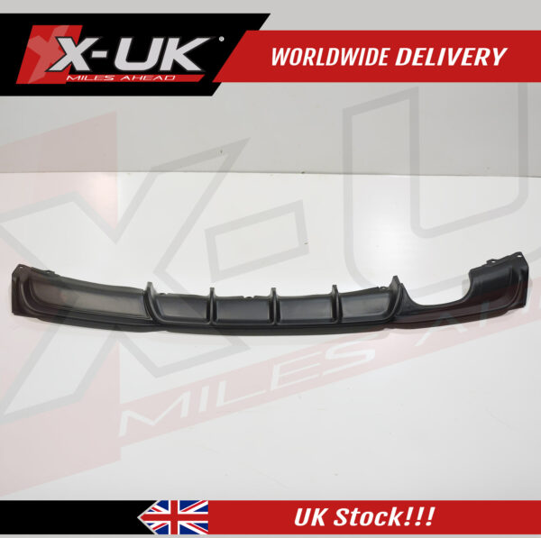 BMW 3 series F30 M-Sport M-tech Bumper rear diffuser single twin exhaust pipes matte black