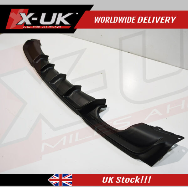 BMW 3 series F30 M-Sport M-tech Bumper rear diffuser single twin exhaust pipes matte black