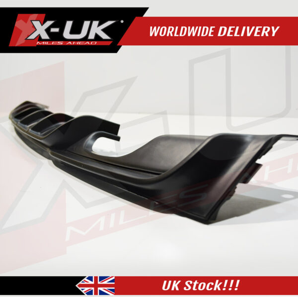 BMW 3 series F30 M-Sport M-tech Bumper rear diffuser single twin exhaust pipes matte black