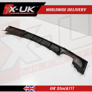 BMW 3 series F30 M-Sport M-tech Bumper rear diffuser single twin exhaust pipes matte black