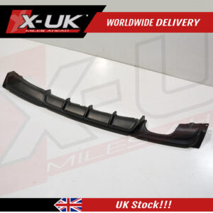 BMW 3 series F30 M-Sport M-tech Bumper rear diffuser single twin exhaust pipes matte black