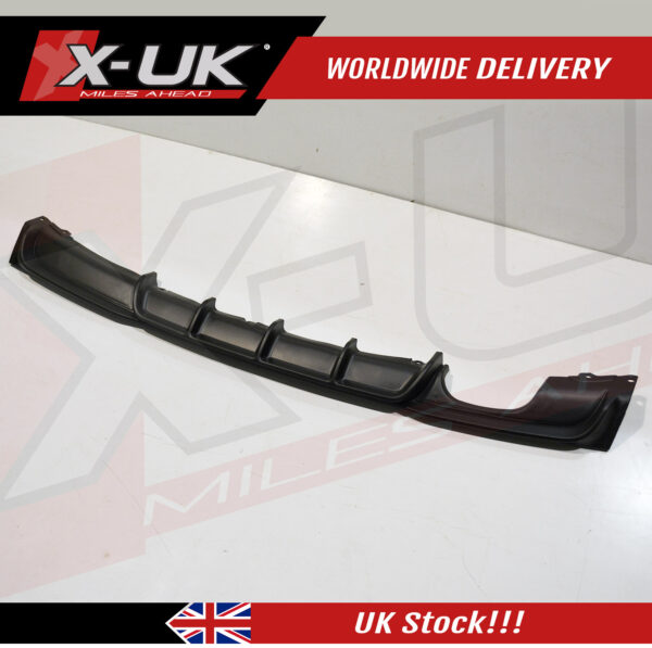 BMW 3 series F30 M-Sport M-tech Bumper rear diffuser single twin exhaust pipes matte black