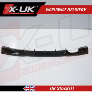 BMW 3 series F30 M-Sport M-tech Bumper rear diffuser single twin exhaust pipes gloss black