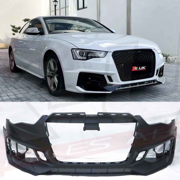 Audi RS5 B9 style front bumper conversion for Audi A5 S5 2012-2015 Coupe Convertible