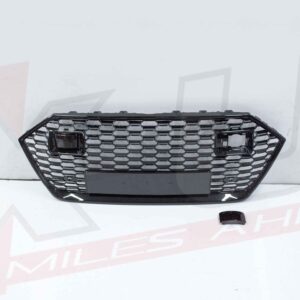 Audi A7 S7 4K8 2018-2020 RS7 style front honeycomb mesh grill gloss black with ACC holes