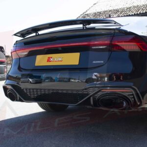 Audi RS7 style black edition honeycomb rear diffuser valance for A7 S7 4K8 2018-2022