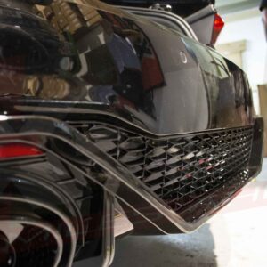 Audi RS7 style black edition honeycomb rear diffuser valance for A7 S7 4K8 2018-2022