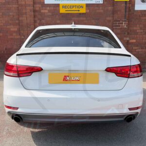 Audi A4 2016-2022 B9 S4 style rear boot trunk spoiler gloss black