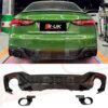 Audi RS5 style black edition honeycomb rear diffuser for A5 S5 B9.5 2020-2022