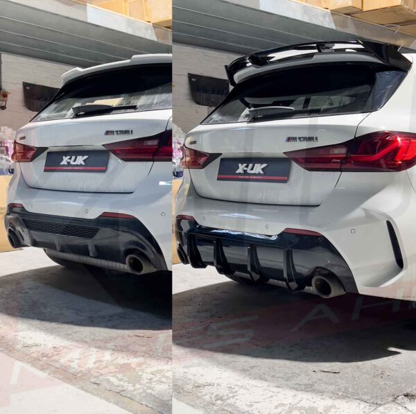 BMW 1 Series F40 M Performance style body kit gloss black 2019-2022