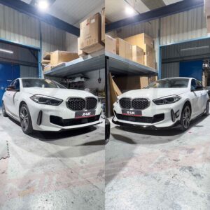 BMW 1 Series F40 M Performance style body kit gloss black 2019-2022