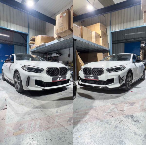 BMW 1 Series F40 M Performance style body kit gloss black 2019-2022