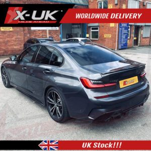 BMW 3 Series G20 M Sport 2019-2020 M Performance style gloss black boot spoiler