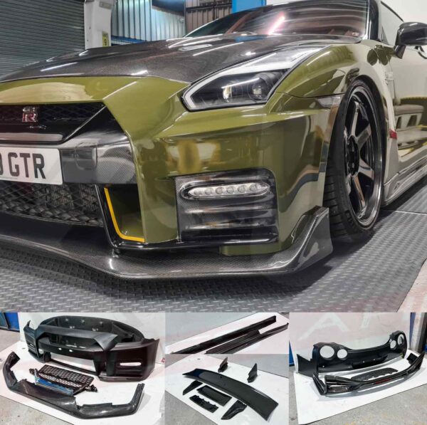 nissan GTR R35 Nismo style body kit conversion