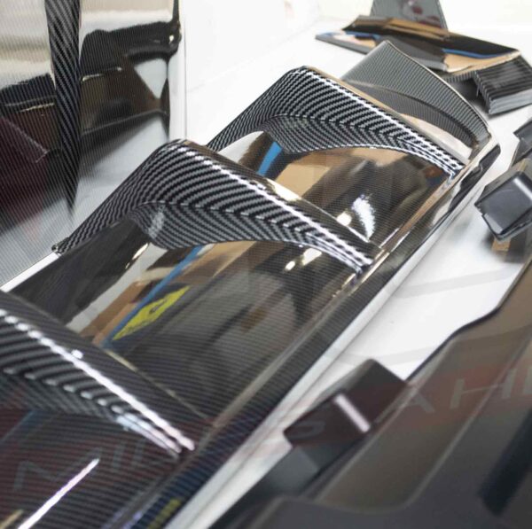 BMW X5 F15 2013-2018 black knight style carbon fiber look aero kit conversion