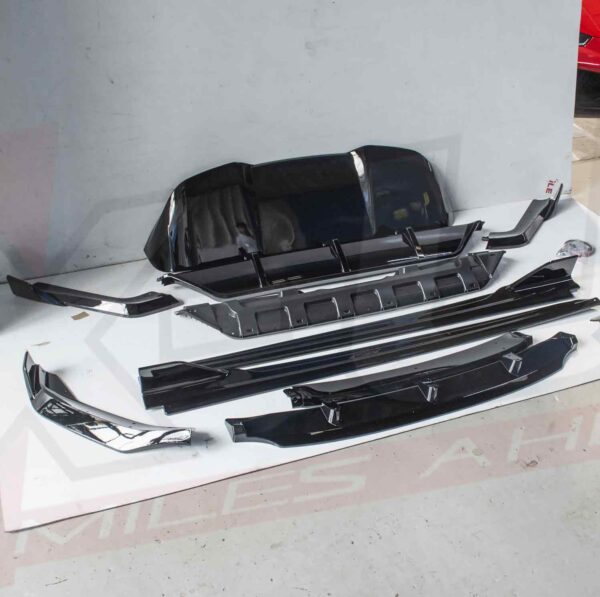 BMW X5 F15 2013-2018 black knight style gloss black aero kit conversion