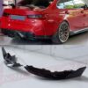 BMW G82 M4 2021-2023 M Performance style gloss black rear bumper splitters FREE INSTALLATION