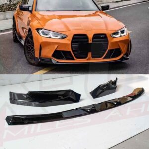 BMW G82 M4 M Performance style gloss black front splitter lip