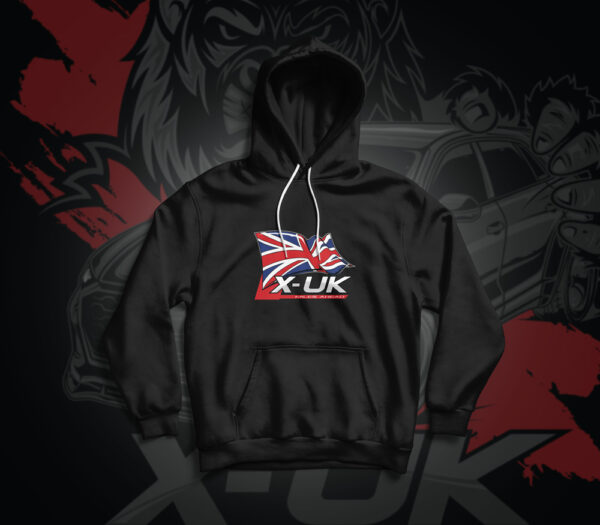 RS-Q8 XUK Kong Automotive inspired vegan black hoodie