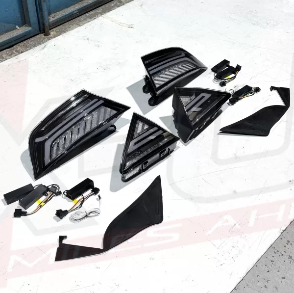 Audi A7 S7 RS7 2011-2018 Dynamic Blackline Smoked LED Tail Lights – Rear Lamp Set
