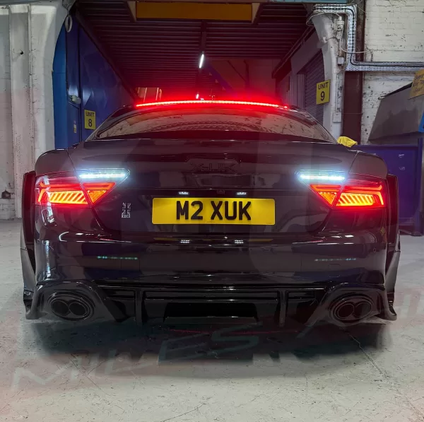 Audi A7 S7 RS7 2011-2018 Dynamic Blackline Smoked LED Tail Lights – Rear Lamp Set