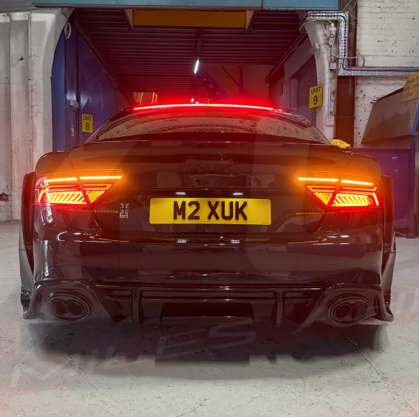 Audi A7 S7 RS7 2011-2018 Dynamic Blackline Smoked LED Tail Lights – Rear Lamp Set
