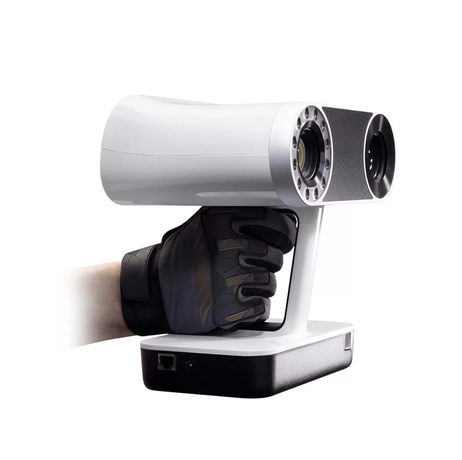 Artec Leo 3D Scanner in use at XUK Ltd for precision automotive scanning and prototyping – wireless handheld scanner ideal for capturing complex car parts and body kits.