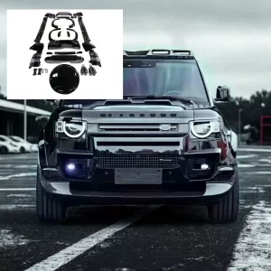 Full Gloss Black Exterior Body Kit for Land Rover Defender 2019–2025