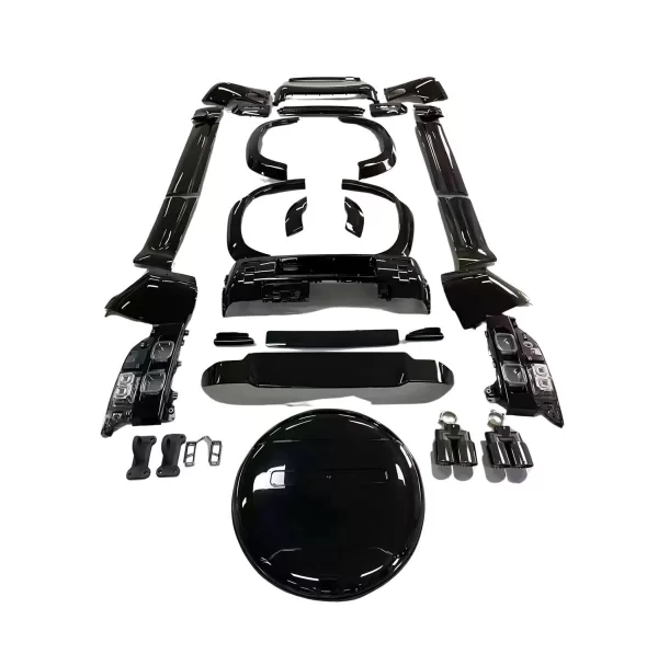 Full Gloss Black Exterior Body Kit for Land Rover Defender 2019–2025